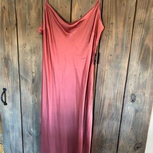 Express Women’s Slip Dress Dusty Pink Spaghetti Strap